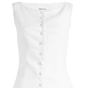 Reformation Amela Linen Top